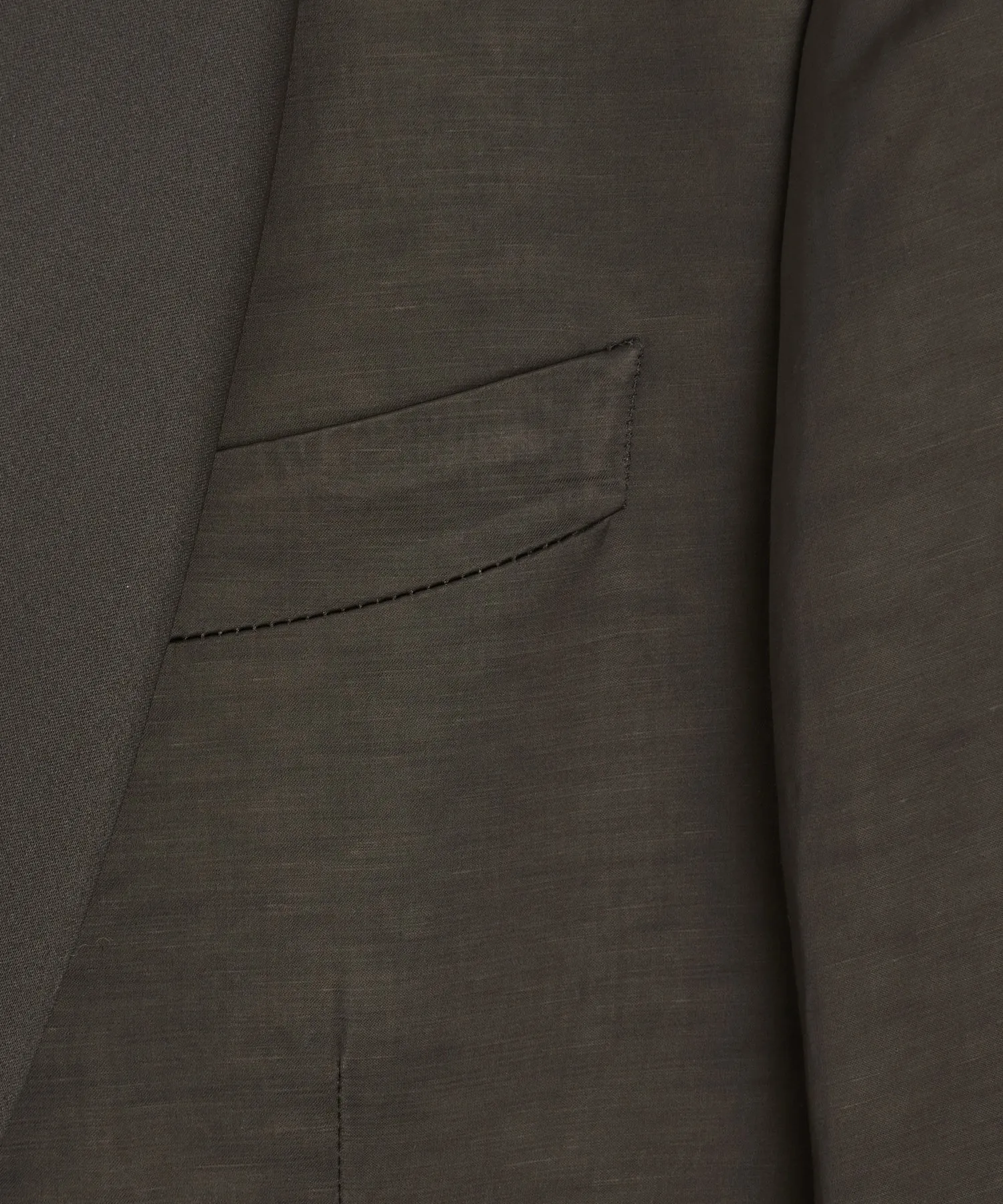 Italian Double-Breasted Shawl Tuxedo Jacket in Brown