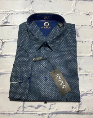 Marco B&T LS Mini Print Sportshirt