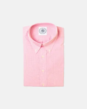 PINK MINI GINGHAM DRESS SHIRT