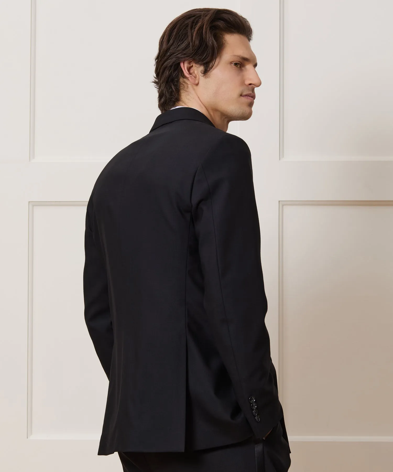 Relaxed Italian Wool Double-Breasted Tuxedo
